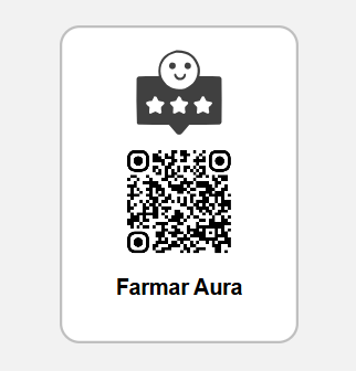 QR code para acessar farmaraura.net